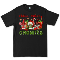Black Chillin' With My Gnomies Premium Tee - FaDigitalArtStudio