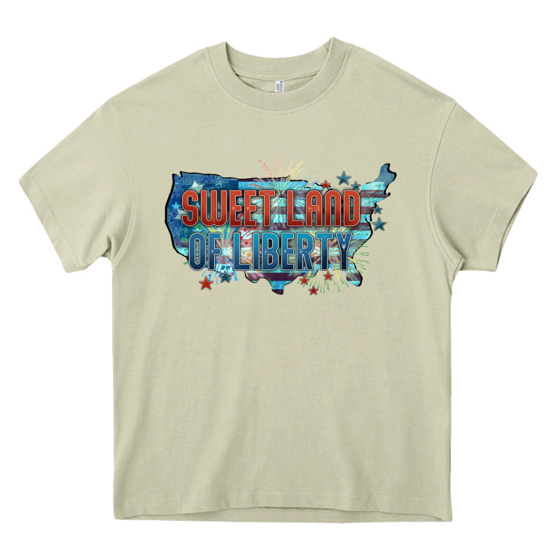 Sweet Land Of Liberty Heavy Core Tee by FaDigitalArtStudio | Teevron