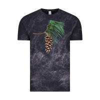 Cloud Black white pine cone Vintage Tee - LillyAllenDesigns