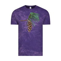 Cloud Purple white pine cone Vintage Tee - LillyAllenDesigns