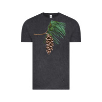 Vintage Black white pine cone Vintage Tee - LillyAllenDesigns