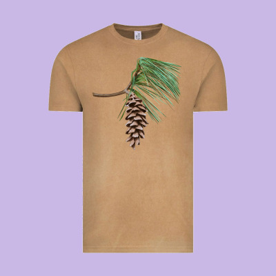 White Pine Cone Vintage Tee Designed By Lillyallendesigns