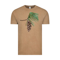 Vintage Coffee white pine cone Vintage Tee - LillyAllenDesigns