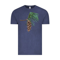 Vintage Denim white pine cone Vintage Tee - LillyAllenDesigns