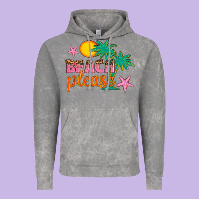 Beach Please Vintage Hoodie Designed By Artiststas