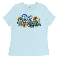 Baby Blue boy grandma Ladies Tee - CowhideDigitalArt