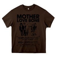 Chocolate Brown mother love bone Heavy Core Tee - artisFamous