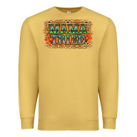 Antique Gold Leopard Floral Mama Tried Premium Sweatshirt - Jasminsmagicworld