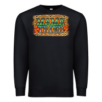 Black Leopard Floral Mama Tried Premium Sweatshirt - Jasminsmagicworld