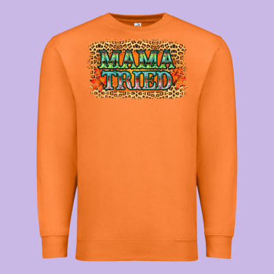 Leopard Floral Mama Tried Premium Sweatshirt Designed By Jasminsmagicworld