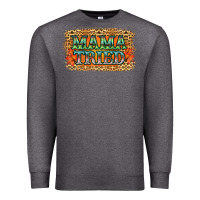 Charcoal Heather Leopard Floral Mama Tried Premium Sweatshirt - Jasminsmagicworld