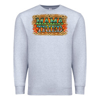 Heather Grey Leopard Floral Mama Tried Premium Sweatshirt - Jasminsmagicworld