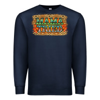 Navy Leopard Floral Mama Tried Premium Sweatshirt - Jasminsmagicworld