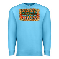 Ocean Blue Leopard Floral Mama Tried Premium Sweatshirt - Jasminsmagicworld