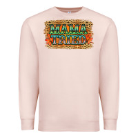 Pale Pink Leopard Floral Mama Tried Premium Sweatshirt - Jasminsmagicworld