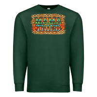 Sports Green Leopard Floral Mama Tried Premium Sweatshirt - Jasminsmagicworld