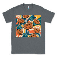 Charcoal Heather football smiley face Classic Tee - BarkalooDesign