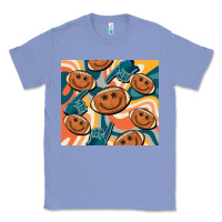 Colony Blue football smiley face Classic Tee - BarkalooDesign
