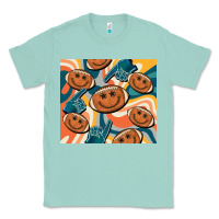 Seafoam football smiley face Classic Tee - BarkalooDesign