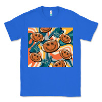 True Royal football smiley face Classic Tee - BarkalooDesign