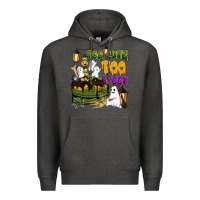 Charcoal Heather too cute too spook Premium Hoodie - BarkalooDesign