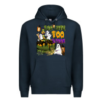 Navy too cute too spook Premium Hoodie - BarkalooDesign