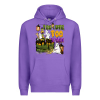 Purple too cute too spook Premium Hoodie - BarkalooDesign