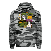 Slate Camo too cute too spook Premium Hoodie - BarkalooDesign