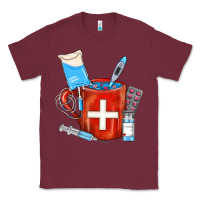 Burgundy Nurse Coffee Mug Classic Tee - FaDigitalArtStudio