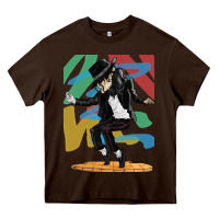 Chocolate Brown michael jackson Heavy Core Tee - artisFamous