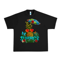 Black Summer Urban Heavy Tee - CowhideDigitalArt