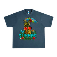 Midnight Navy Summer Urban Heavy Tee - CowhideDigitalArt