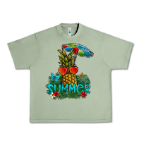 Oil Green Summer Urban Heavy Tee - CowhideDigitalArt
