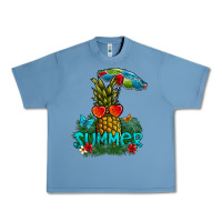 Pebble Blue Summer Urban Heavy Tee - CowhideDigitalArt