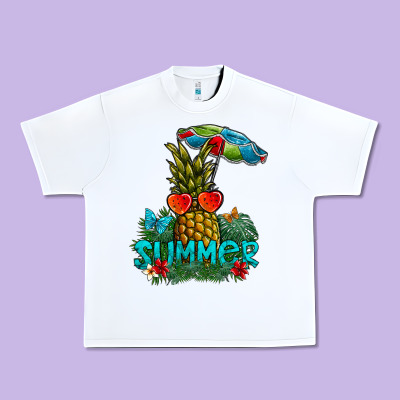 Summer Urban Heavy Tee Designed By Cowhidedigitalart