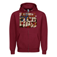 Burgundy american football dad Zipper Hoodie - Jasminsmagicworld