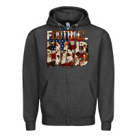 Charcoal Heather american football dad Zipper Hoodie - Jasminsmagicworld