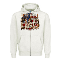 Oatmeal Heather american football dad Zipper Hoodie - Jasminsmagicworld
