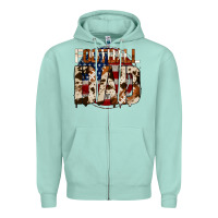 Seafoam american football dad Zipper Hoodie - Jasminsmagicworld