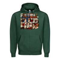 Sports Green american football dad Zipper Hoodie - Jasminsmagicworld