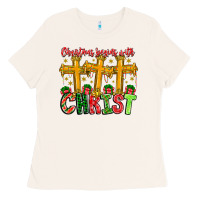 Bone christmas begins with christ Ladies Tee - CowhideDigitalArt