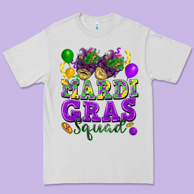 Mardi Gras Squad Premium Tee Designed By Fadigitalartstudio