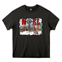 Asphalt noel with windmill and farm Heavy Core Tee - RanaPortraitStore