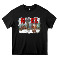 Black noel with windmill and farm Heavy Core Tee - RanaPortraitStore