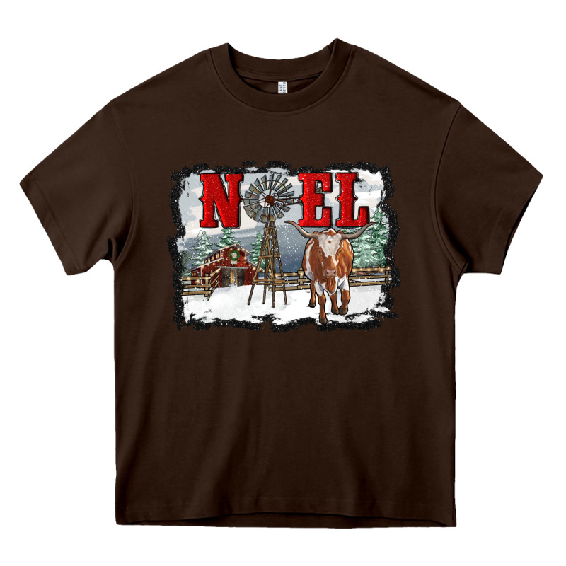 Noel With Windmill And Farm Heavy Core Tee by RanaPortraitStore | Teevron