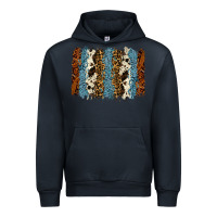 Navy tool leather leopard cowhide backround Urban Hoodie - RanaPortraitStore