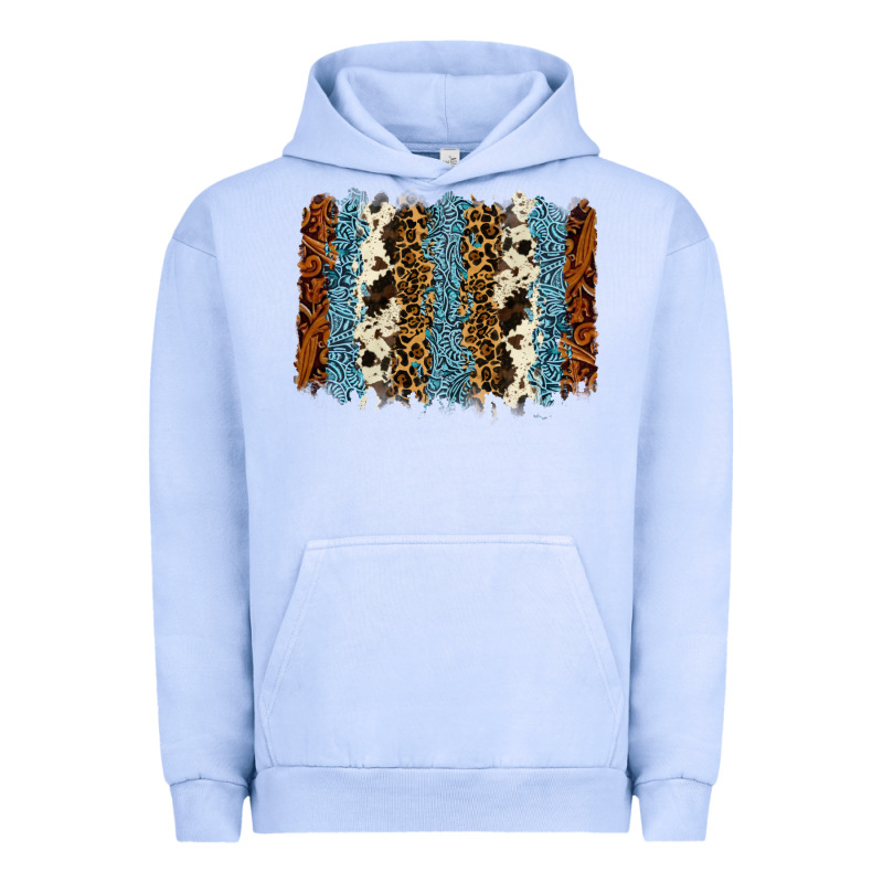 Tool Leather Leopard Cowhide Backround Urban Hoodie by RanaPortraitStore | Teevron
