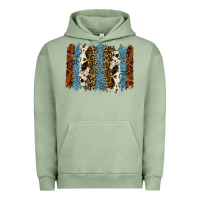 Pigment Oil Green tool leather leopard cowhide backround Urban Hoodie - RanaPortraitStore