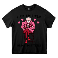 Black funny i am smitten in my mittens bernie Heavy Core Tee - artisFamous