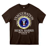 Chocolate Brown inauguration day Heavy Core Tee - artisFamous